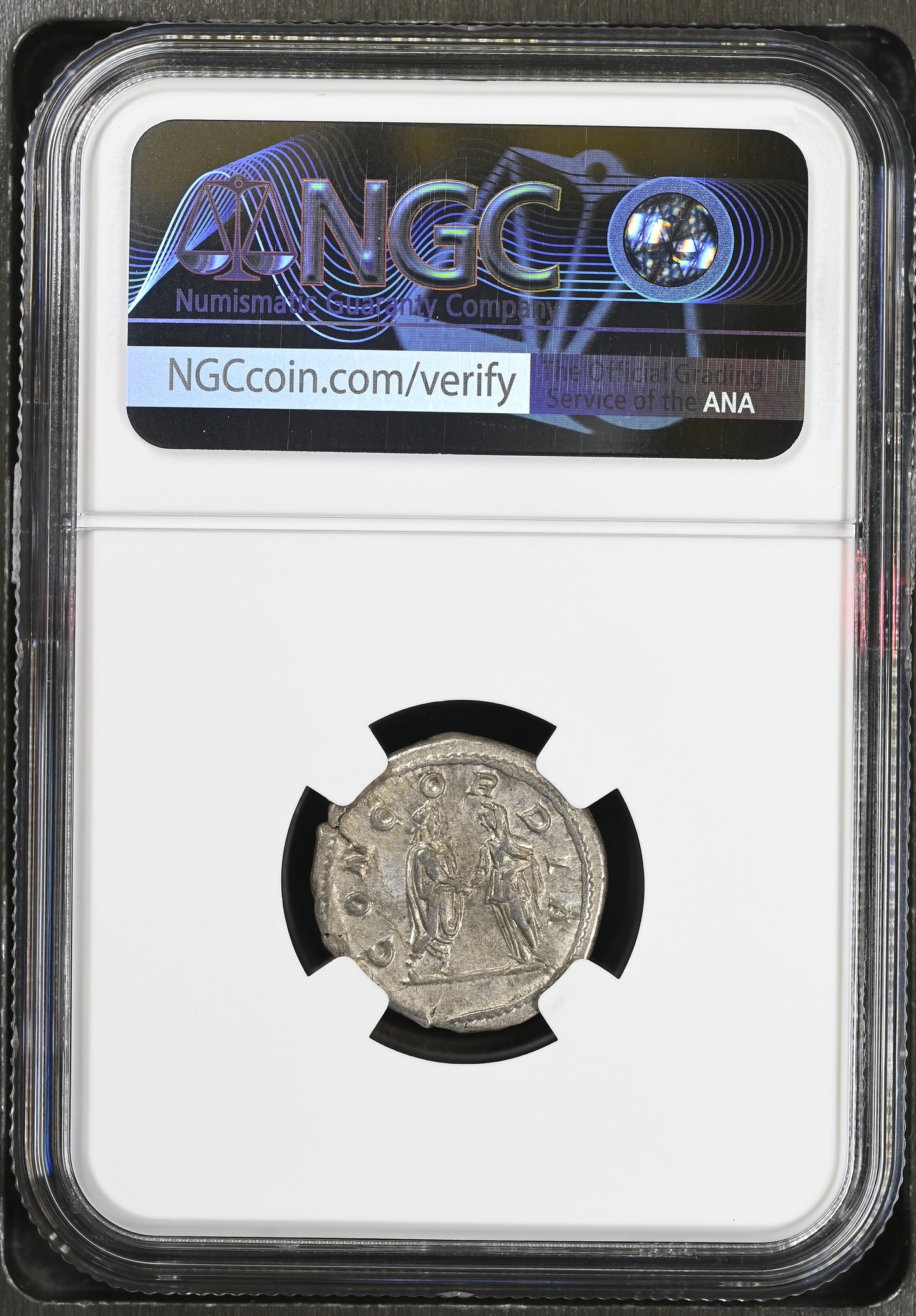 Roman Empire - Julia Paula - Silver Denarius - NGC Ch VF
