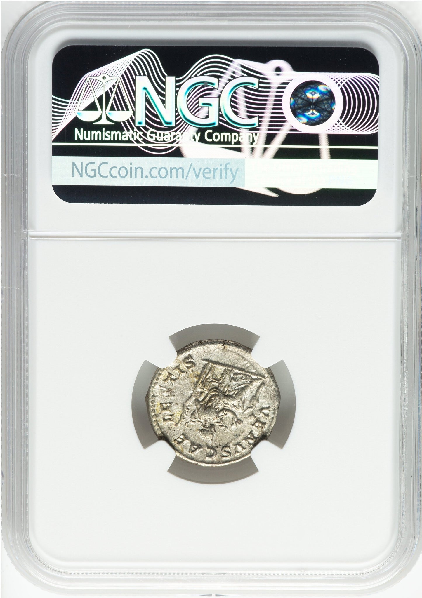 Roman Empire - Julia Soaemias - Silver Denarius - NGC Ch VF