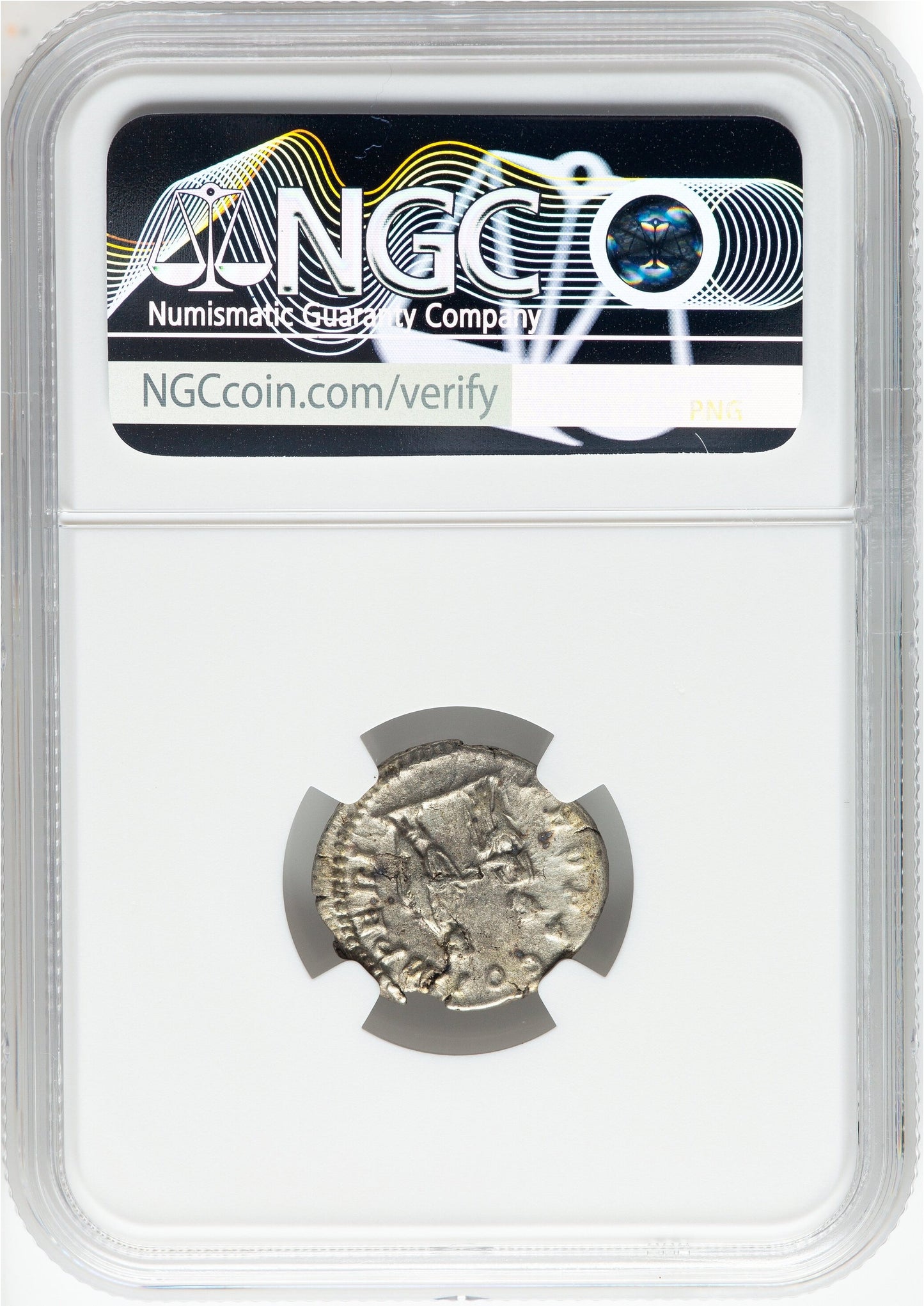 Roman Empire - Plautilla - Silver Denarius - NGC Ch VF