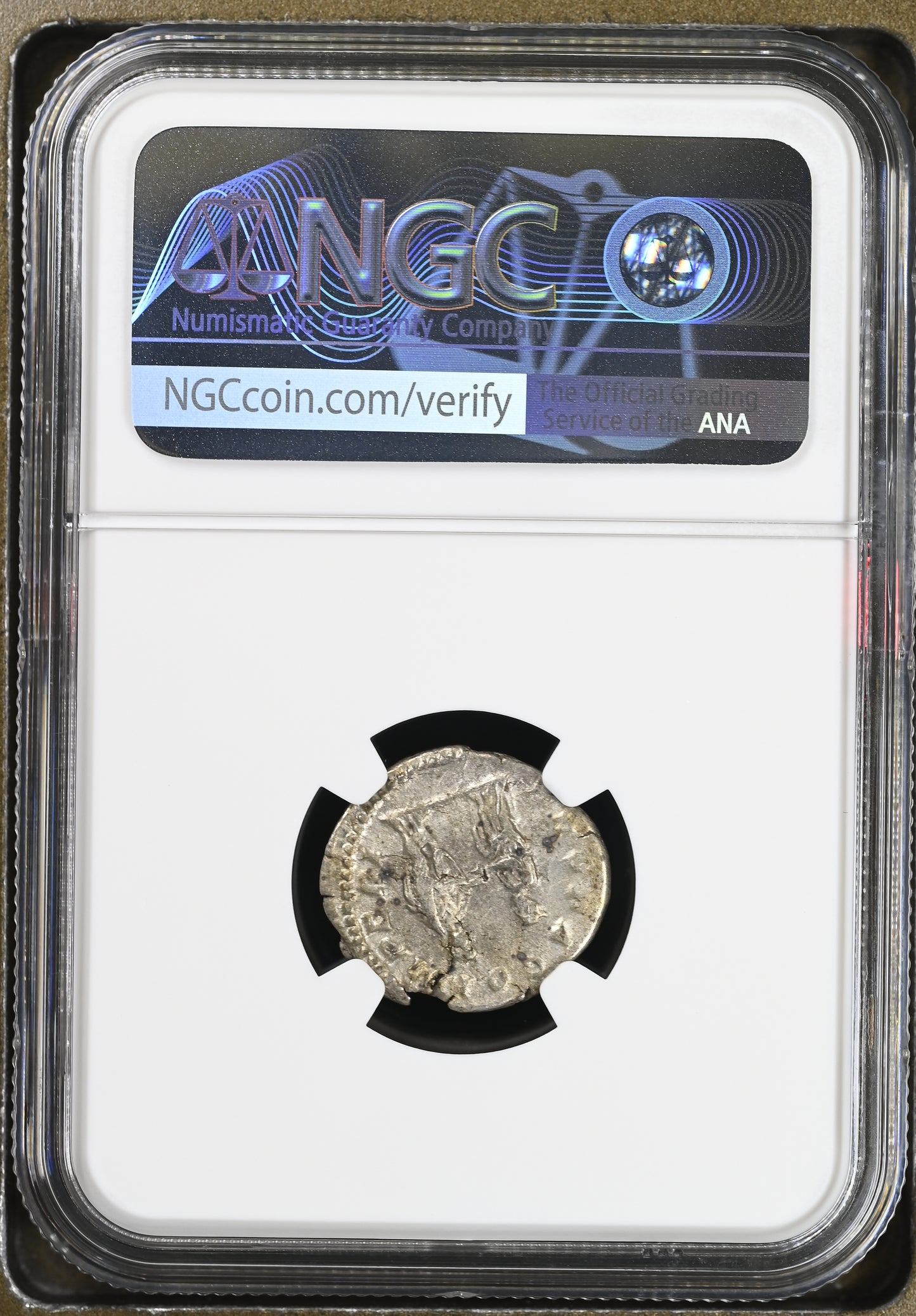 Roman Empire - Plautilla - Silver Denarius - NGC Ch VF