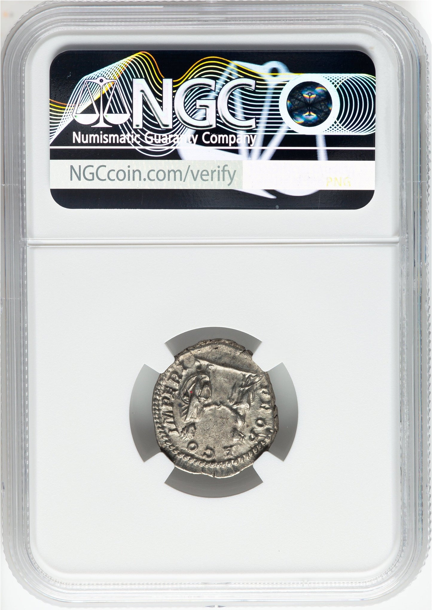 Roman Empire - Plautilla - Silver Denarius - NGCCh VF