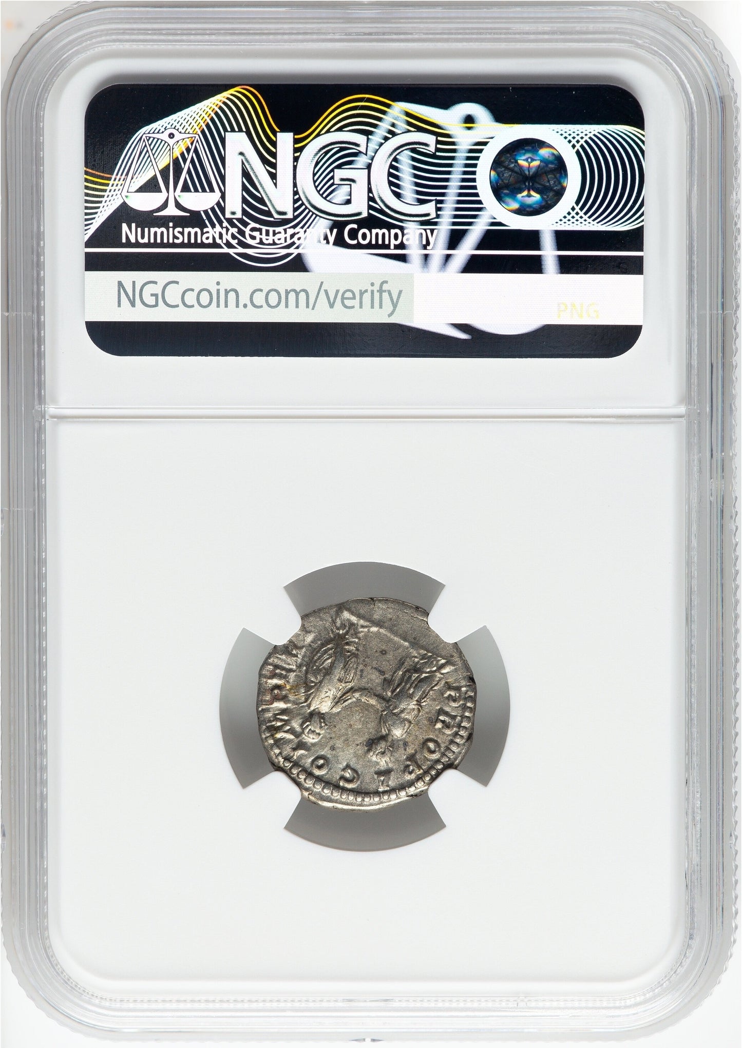 Roman Empire - Plautilla - Silver Denarius - NGC Ch VF