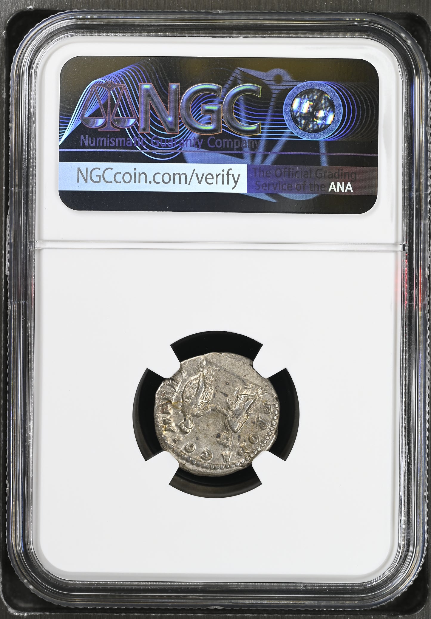 Roman Empire - Plautilla - Silver Denarius - NGC Ch VF