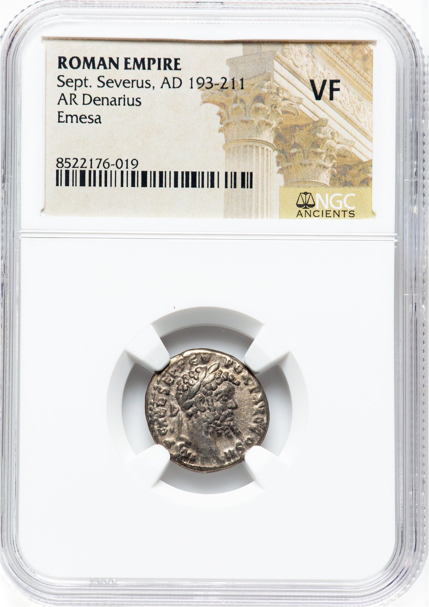 Roman Empire - Septimius Severus - Silver Denarius - NGC VF