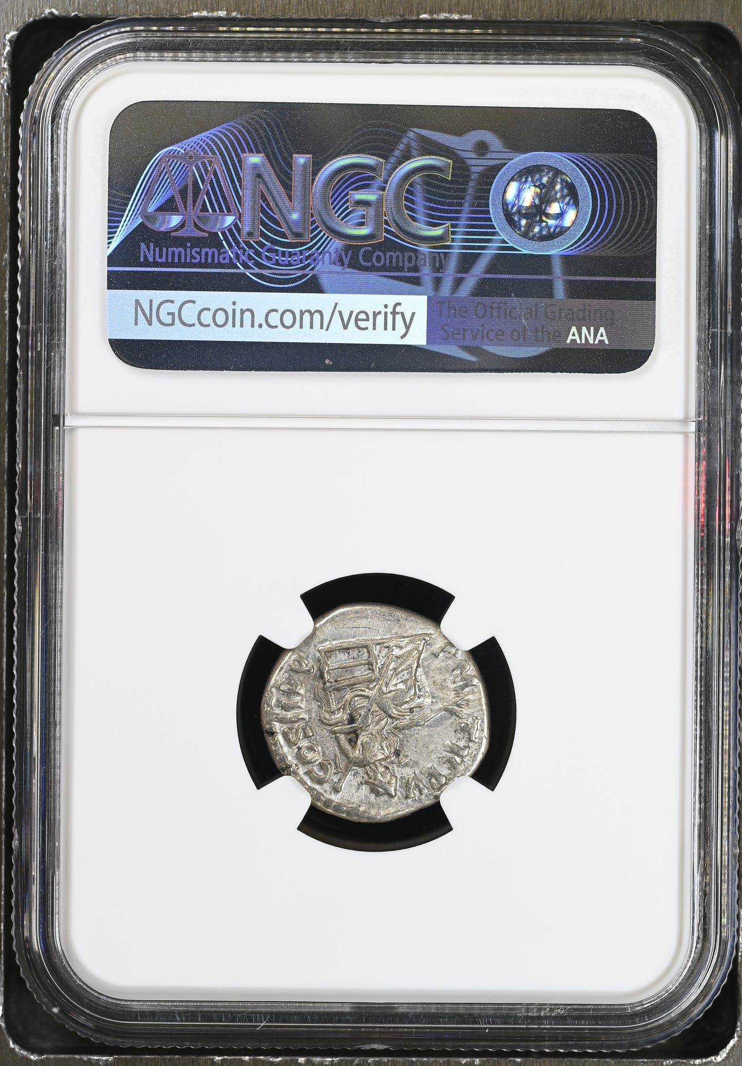 Roman Empire - Septimius Severus - Silver Denarius - NGC Ch VF