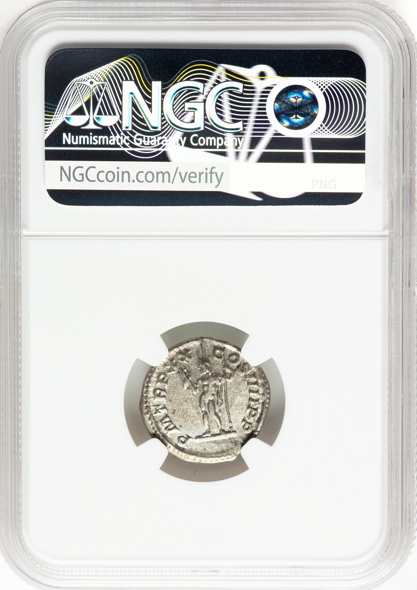 Roman Empire - Caracalla - Silver Denarius - NGC Ch VF