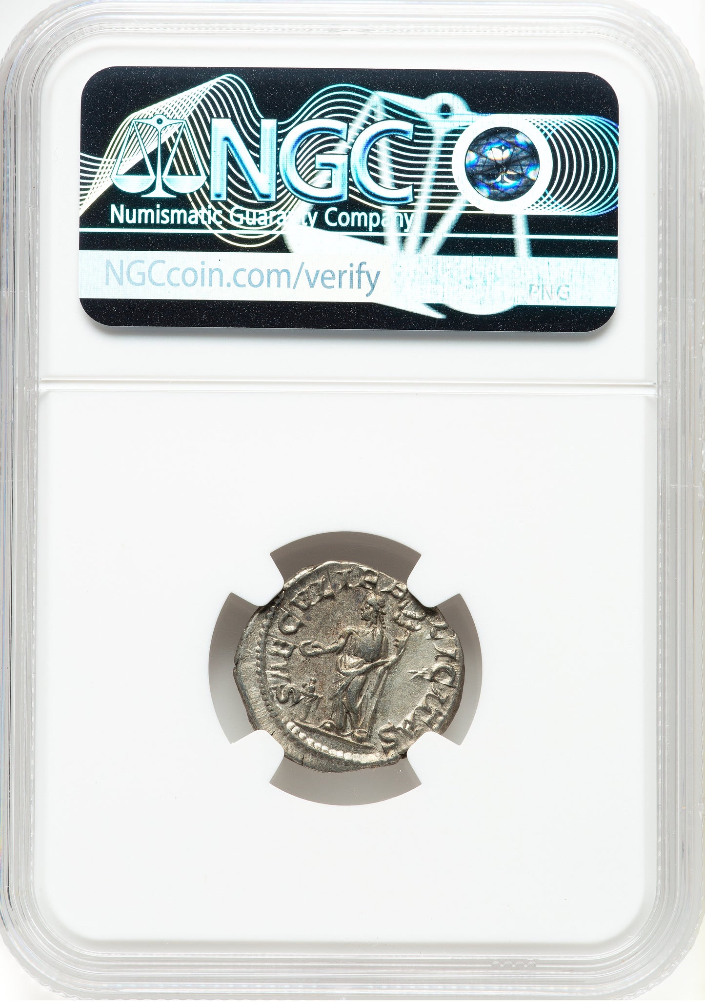 Roman Empire - Julia Maesa - Silver Denarius - NGC XF