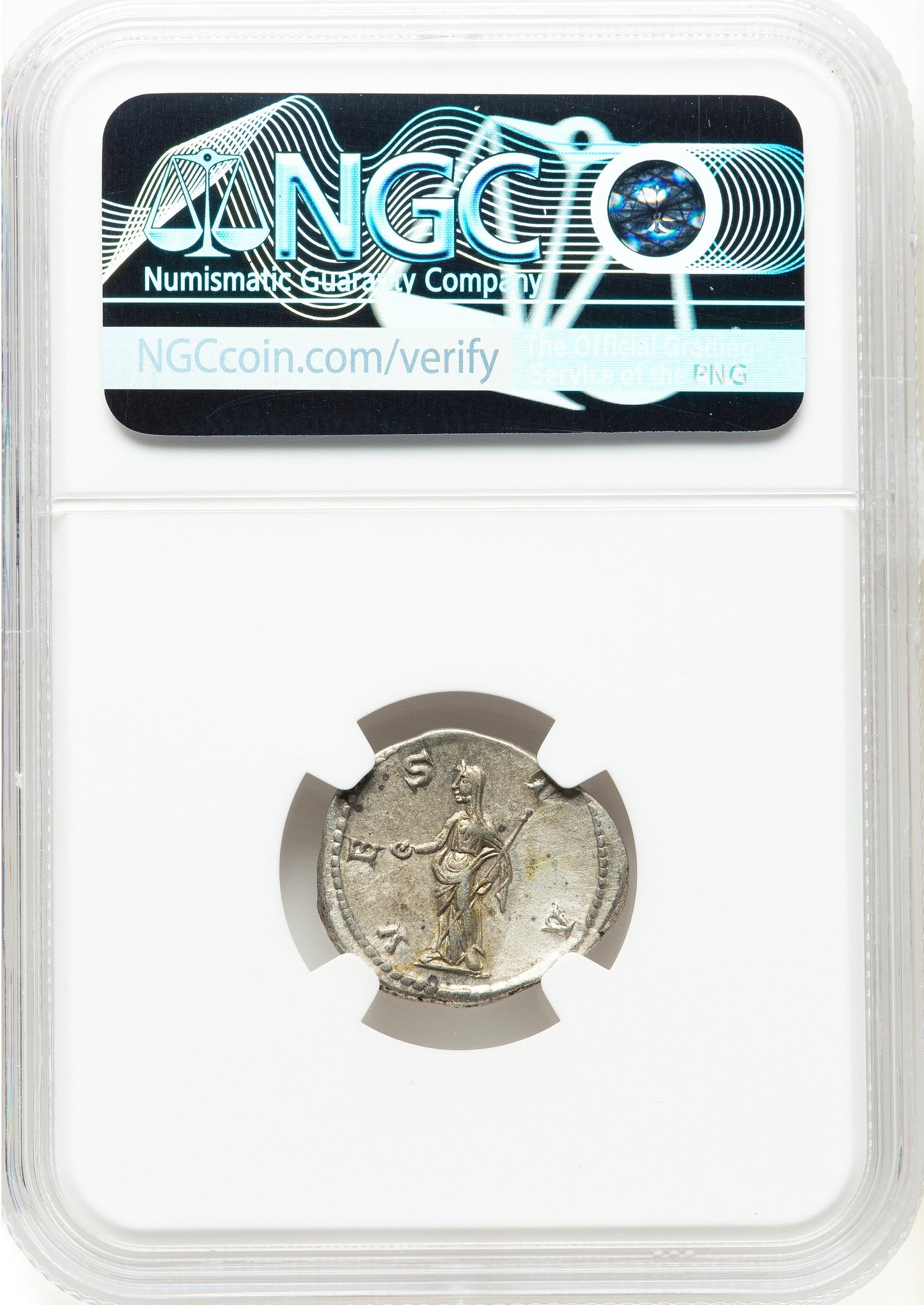 Roman Empire - Julia Mamaea - Silver Denarius - NGC XF