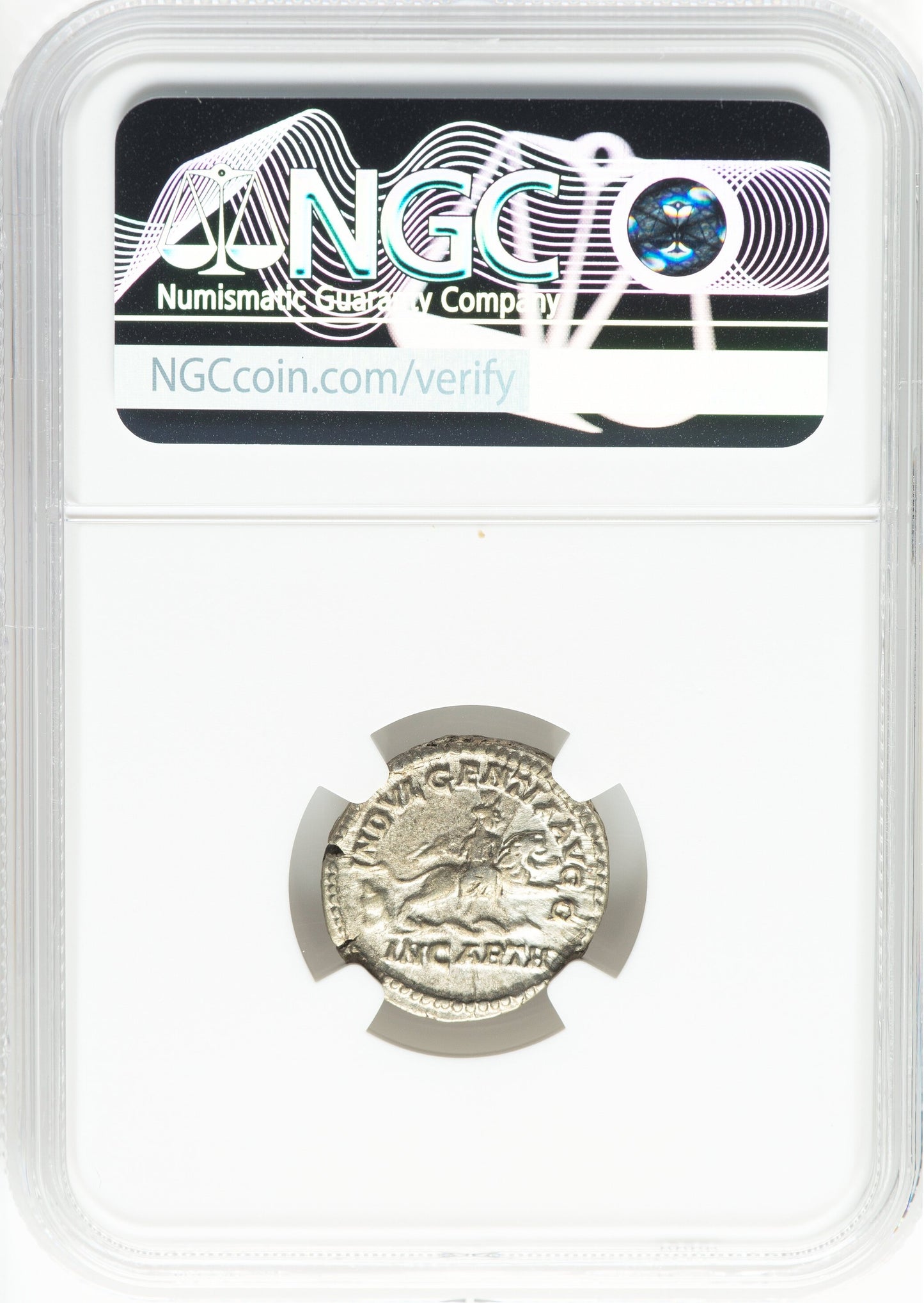 Roman Empire - Caracalla - Silver Denarius - NGC XF