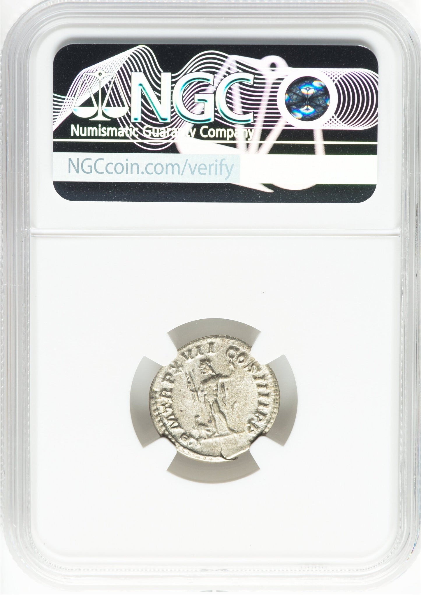 Roman Empire - Caracalla - Silver Denarius - NGC XF