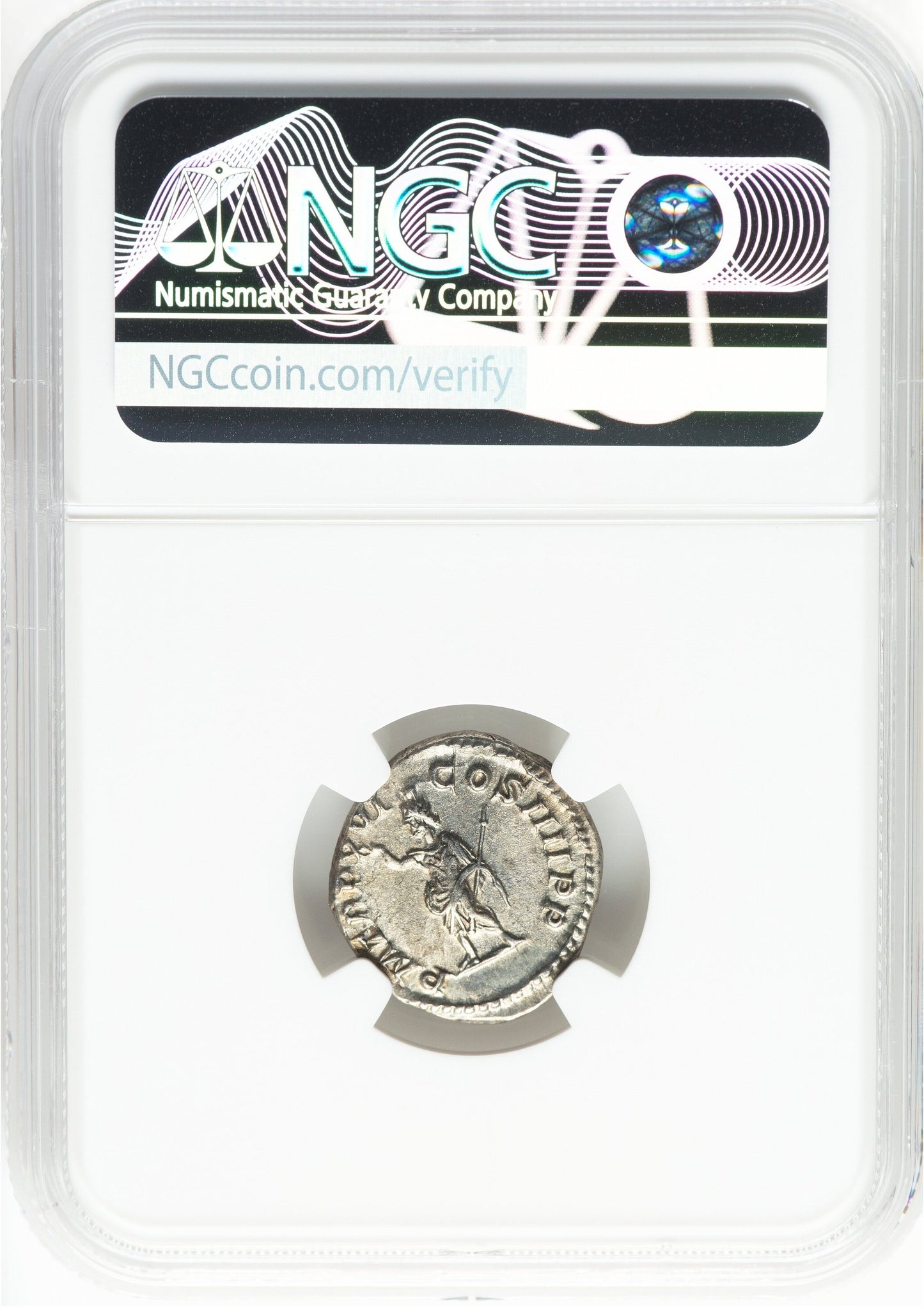 Roman Empire - Caracalla - Silver Denarius - NGC XF