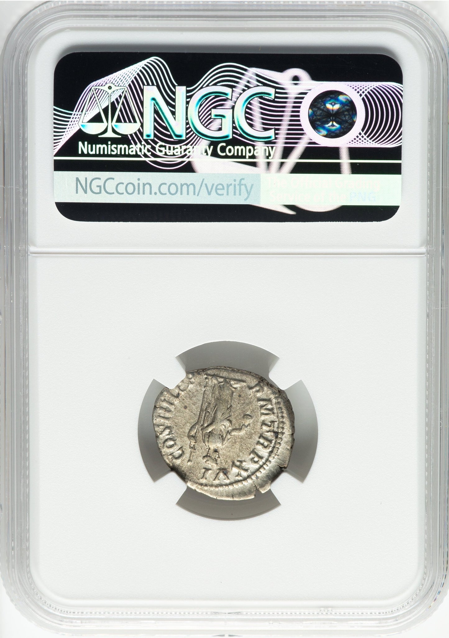 Roman Empire - Caracalla - Silver Denarius - NGC VF