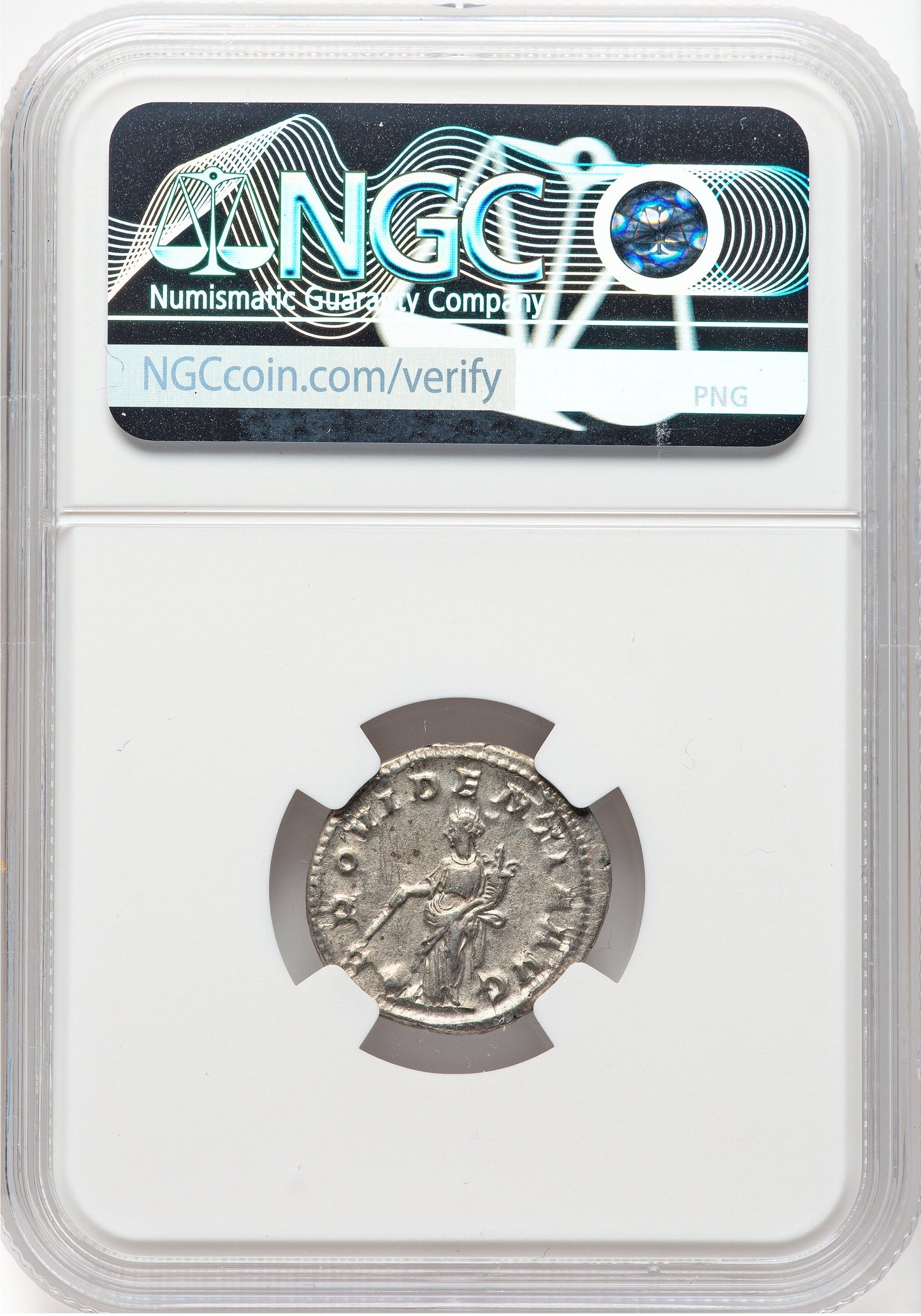 Roman Empire - Maximinus I - Silver Denarius - NGC XF