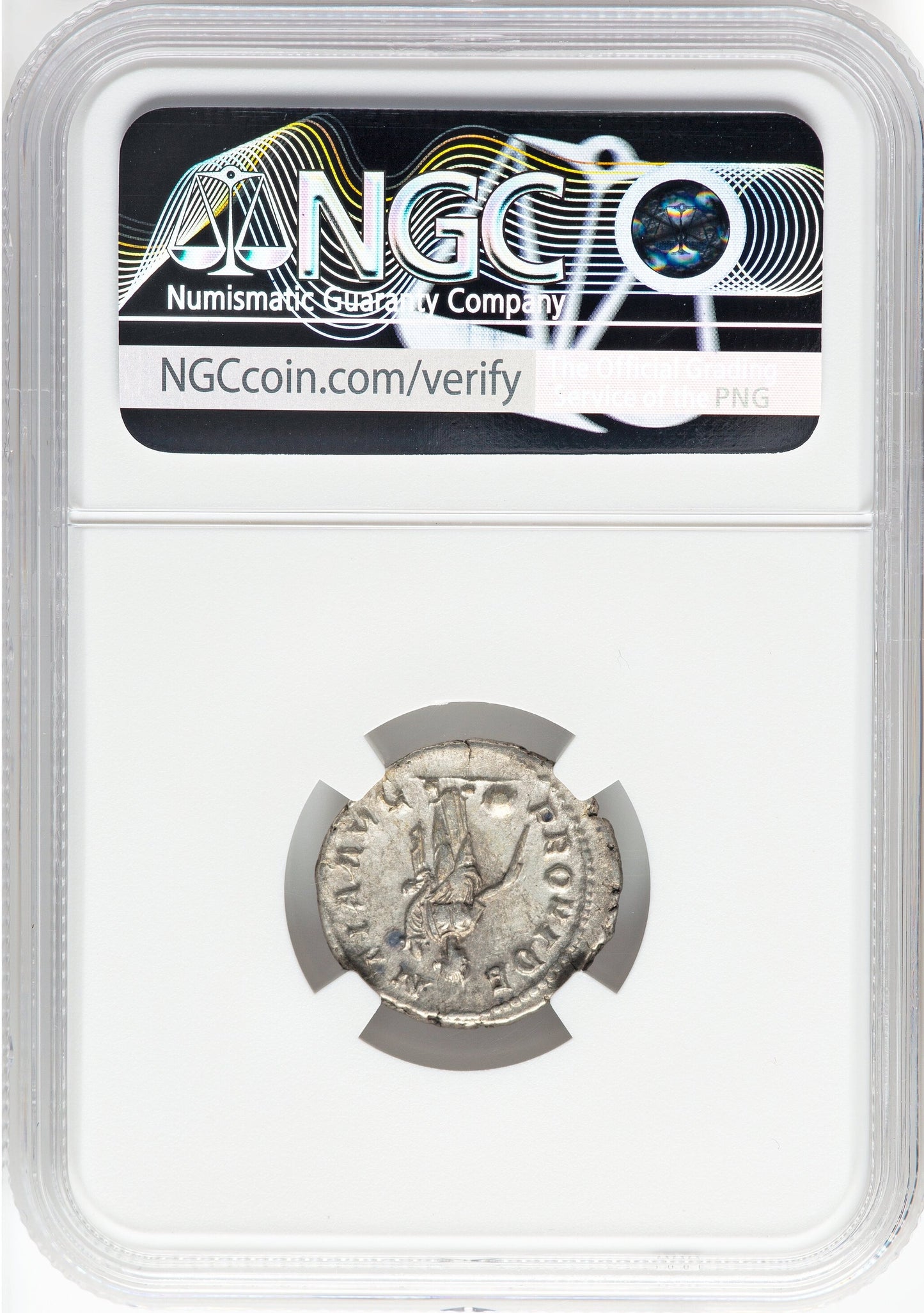 Roman Empire - Maximinus I - Silver Denarius - NGC XF