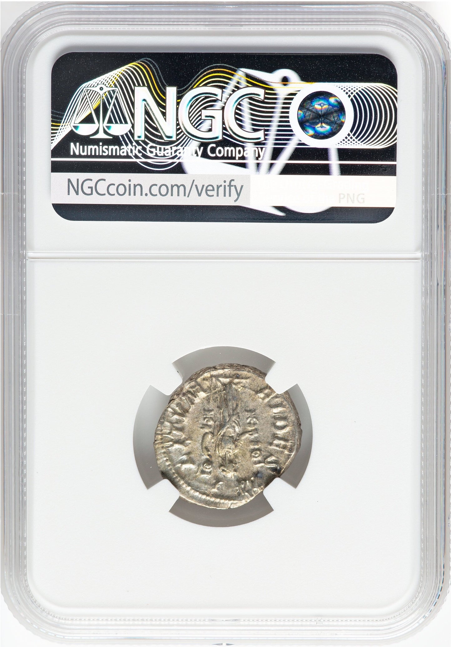 Roman Empire - Maximinus I - Silver Denarius - NGC Ch XF