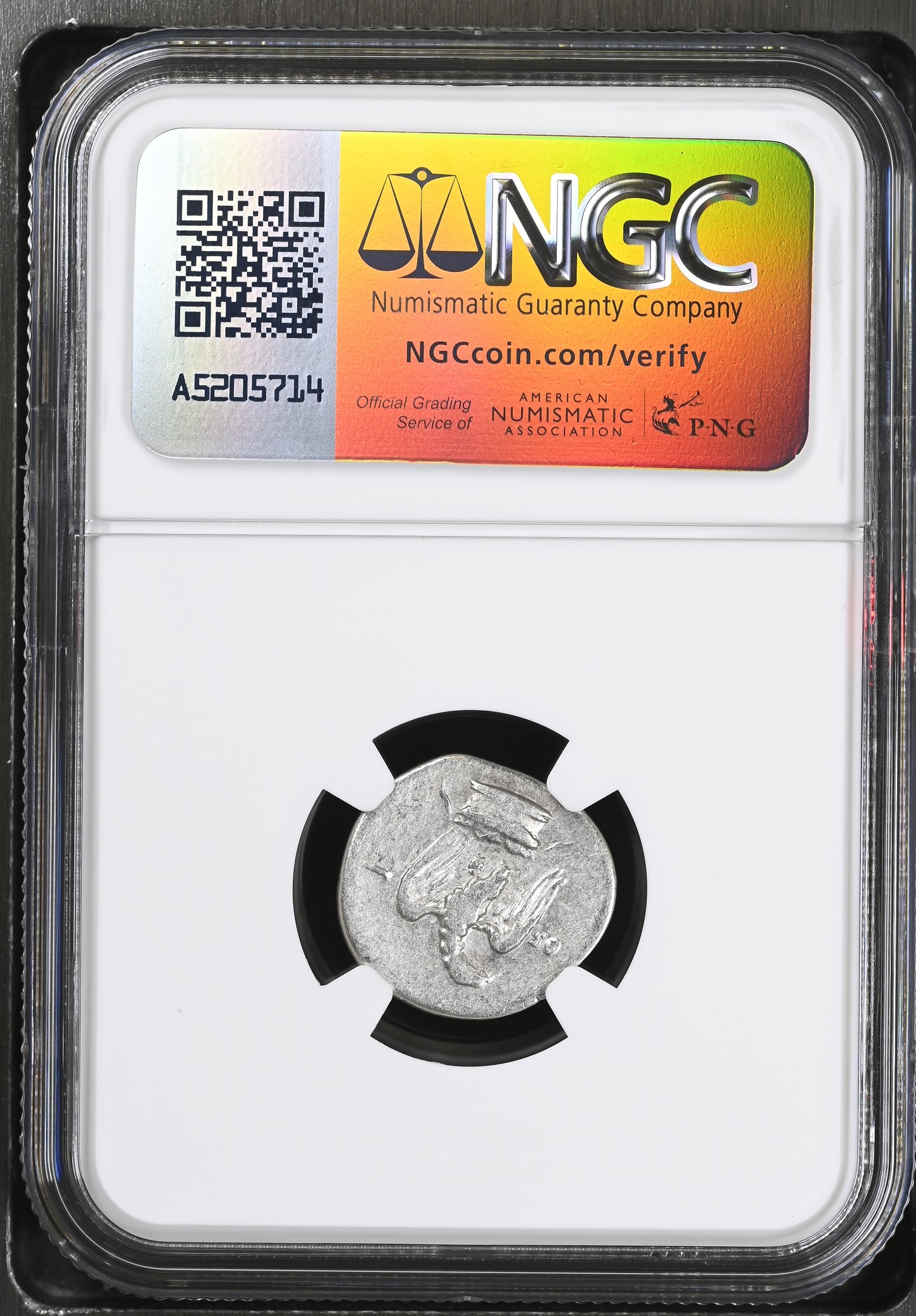 Roman Empire - Vespasian - Silver Denarius - NGC Ch F