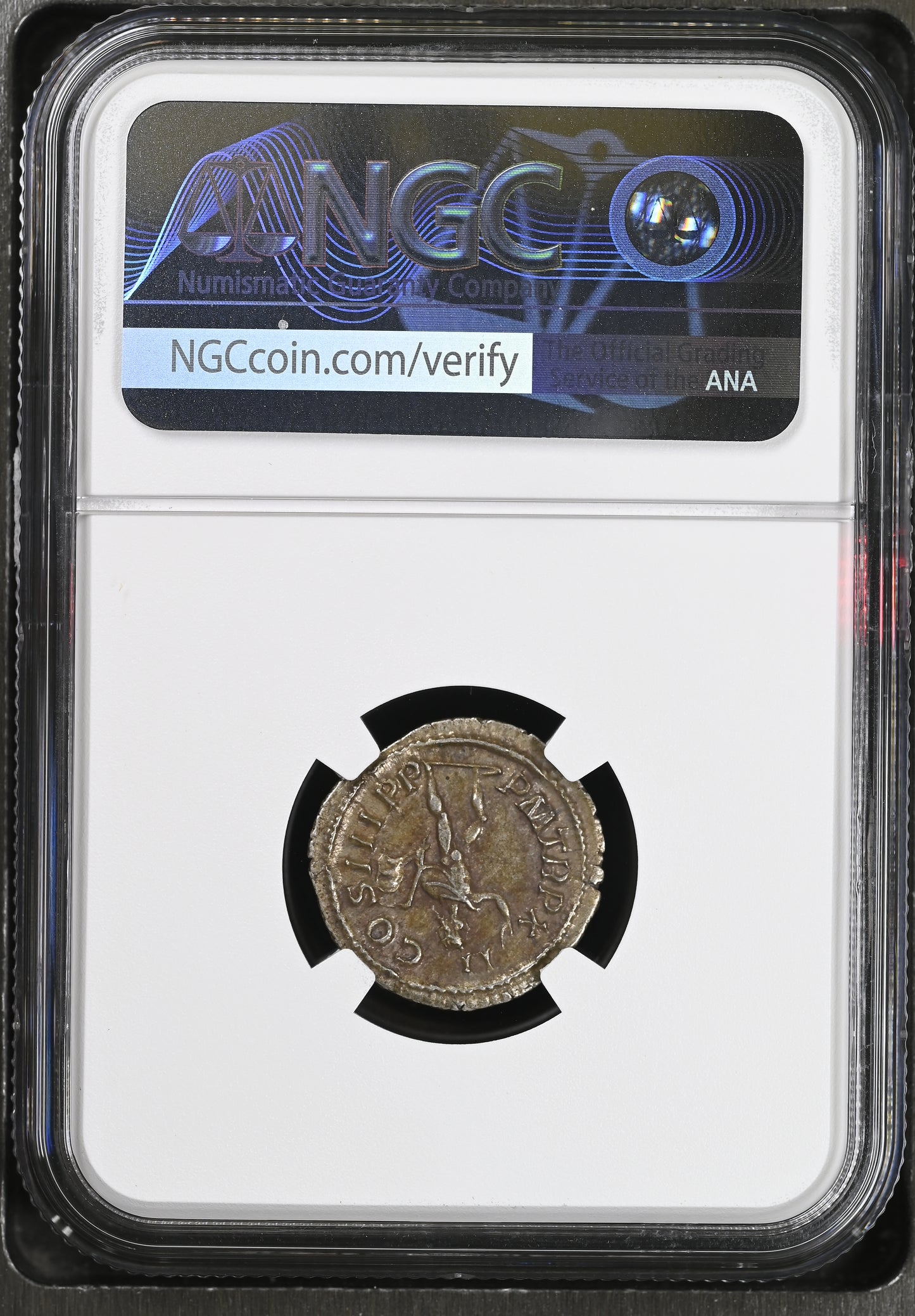 Roman Empire - Severus Alexander - Silver Denarius - NGC AU - RIC:120