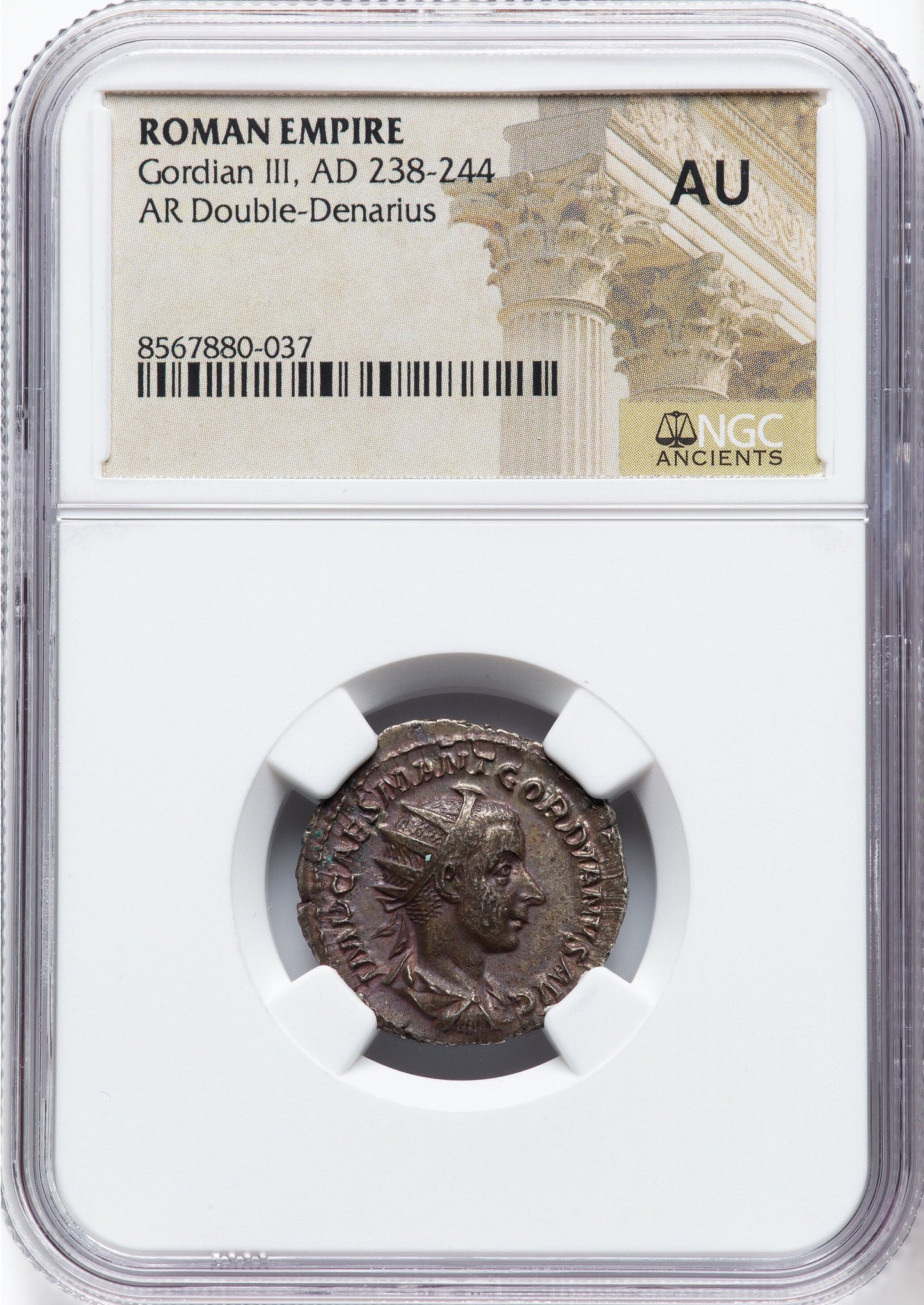 Roman Empire - Gordian III - Silver Double-Denarius - NGC AU