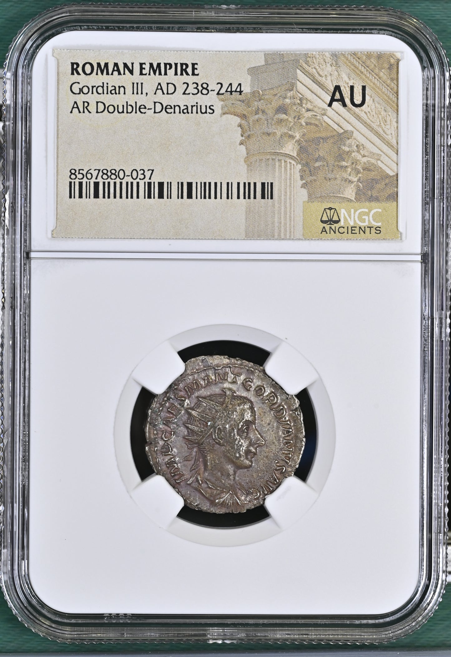 Roman Empire - Gordian III - Silver Double-Denarius - NGC AU