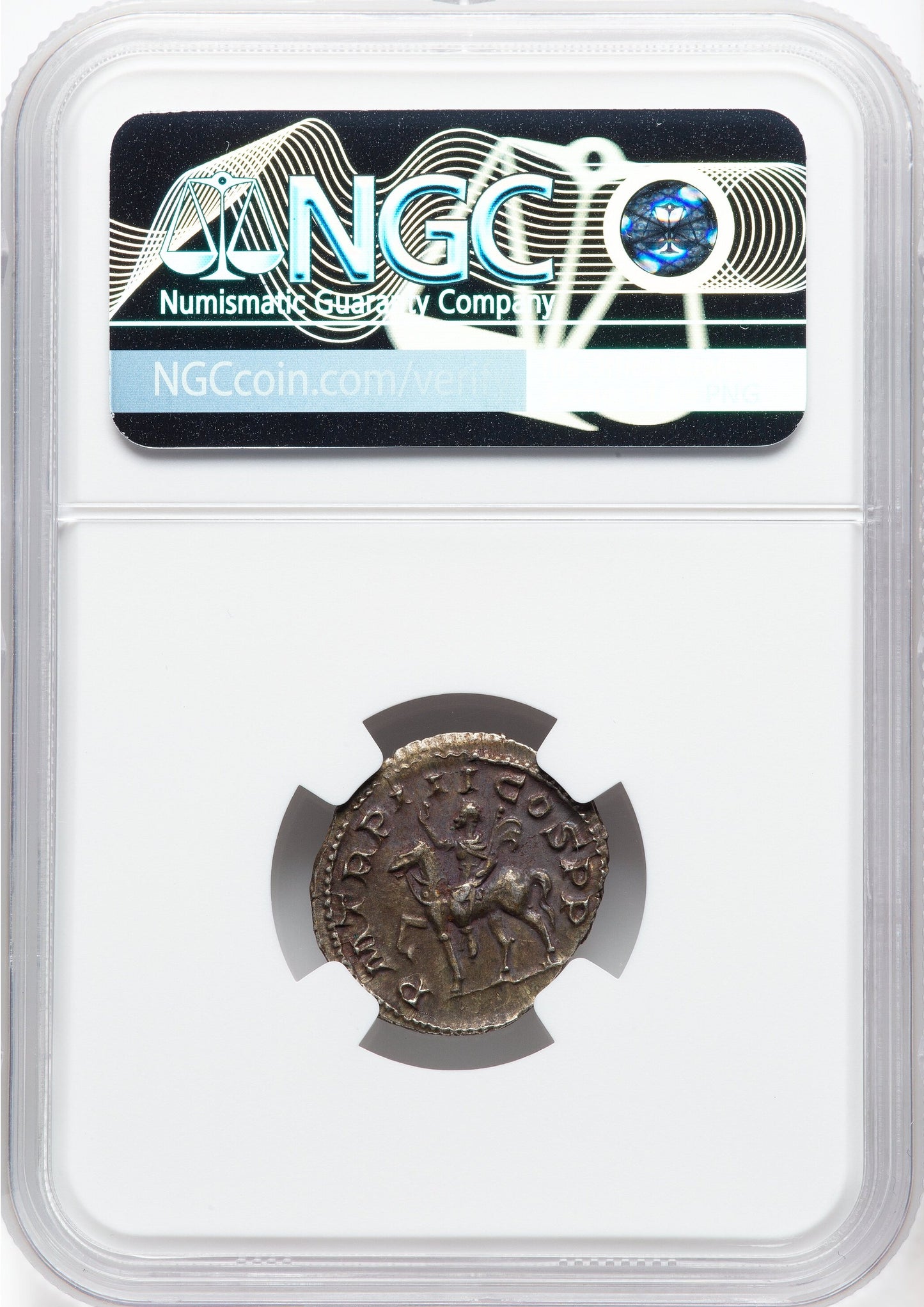 Roman Empire - Gordian III - Silver Denarius - NGC AU