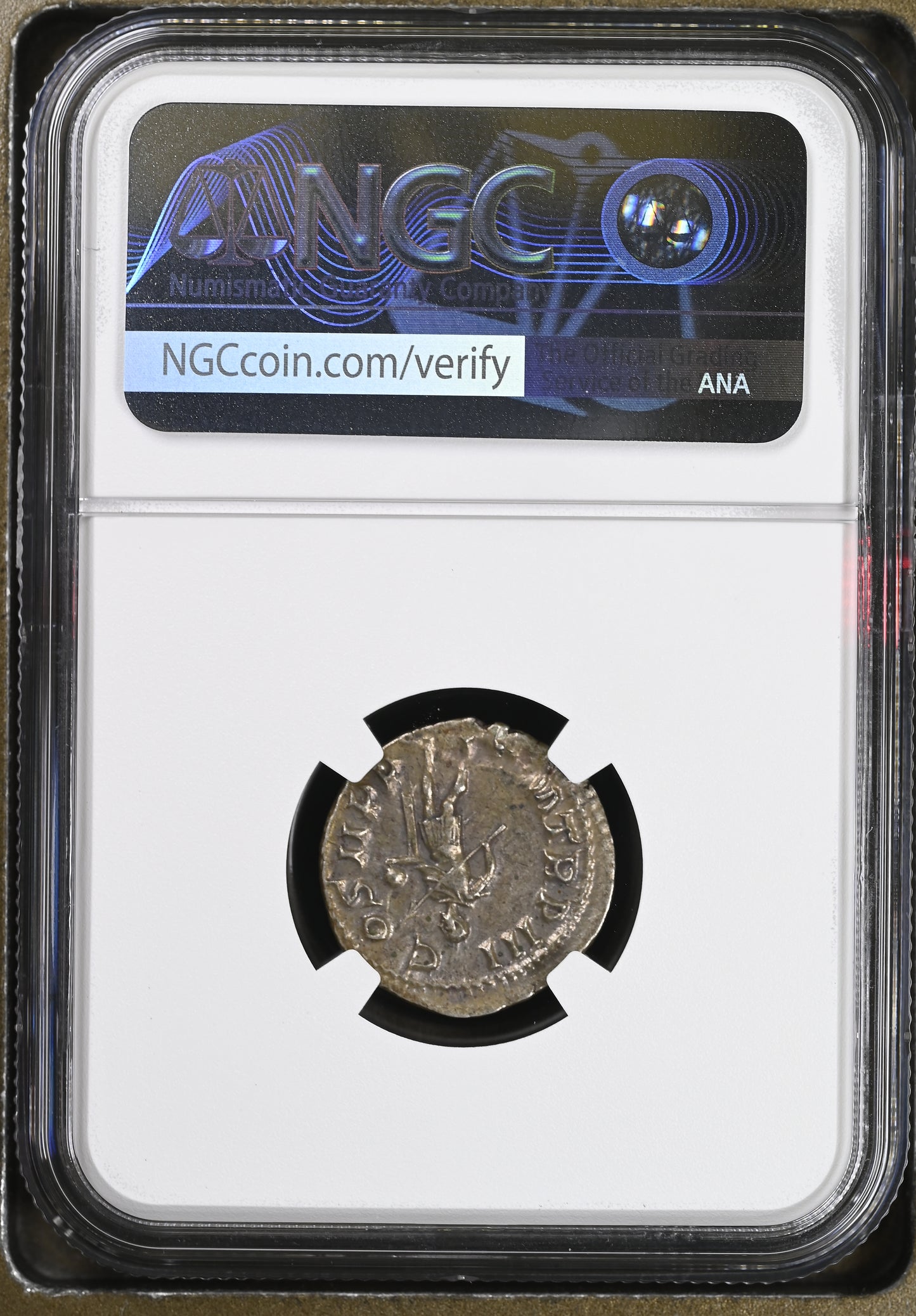 Roman Empire - Gordian III - Silver Denarius - NGC AU