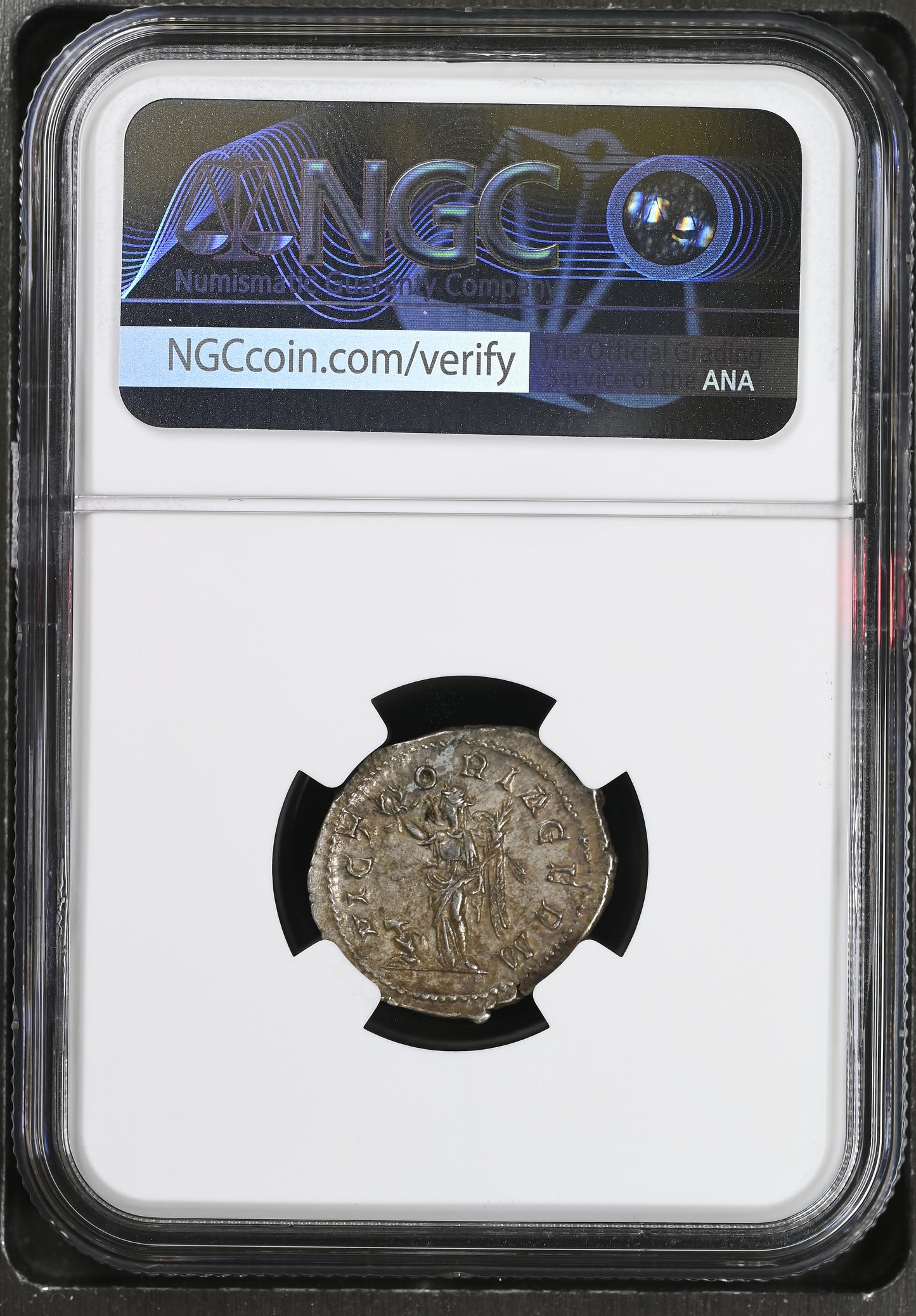 Roman Empire - Maximinus I - Silver Denarius - NGC AU