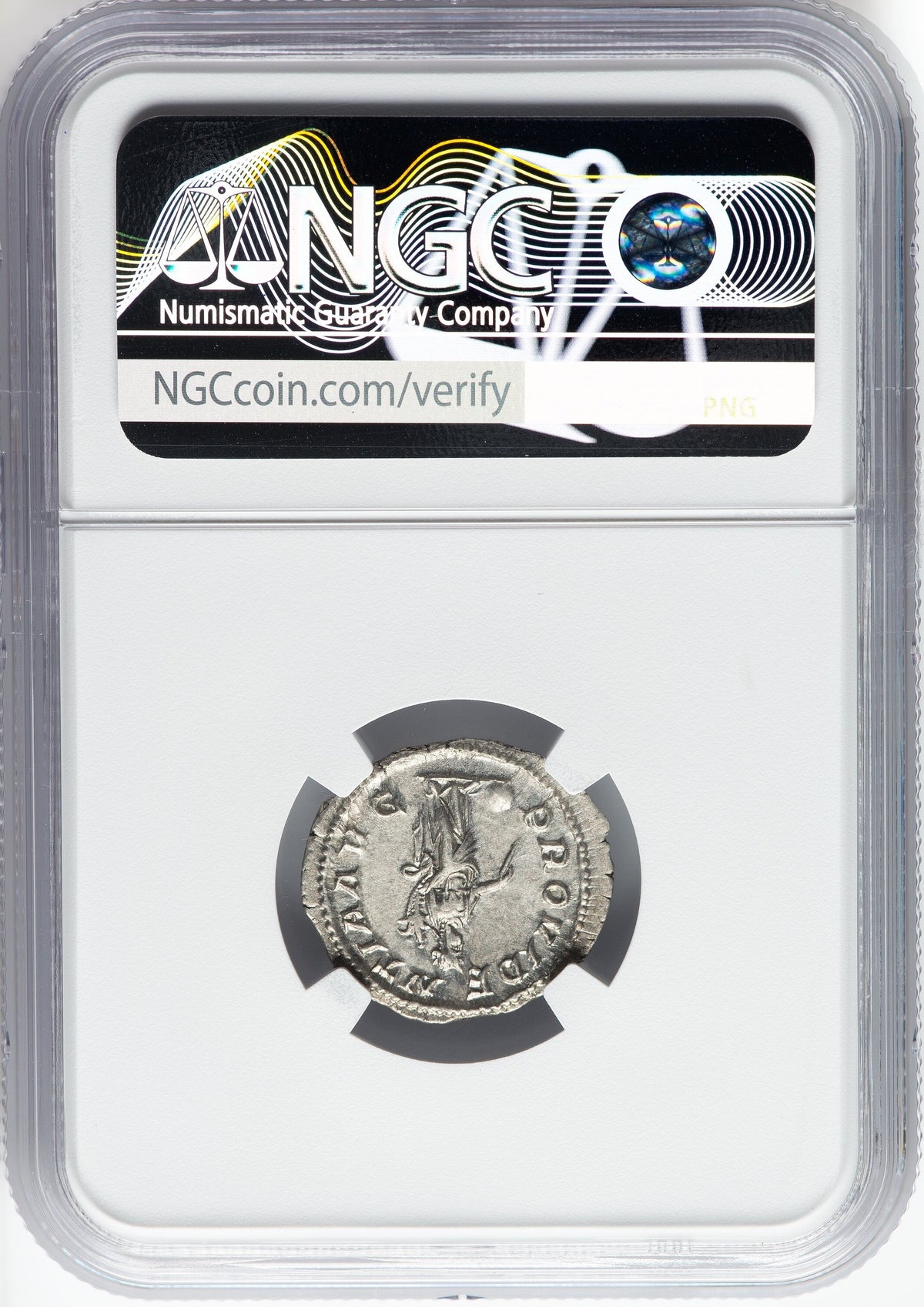 Roman Empire - Maximinus I - Silver Denarius - NGC AU - RIC:13