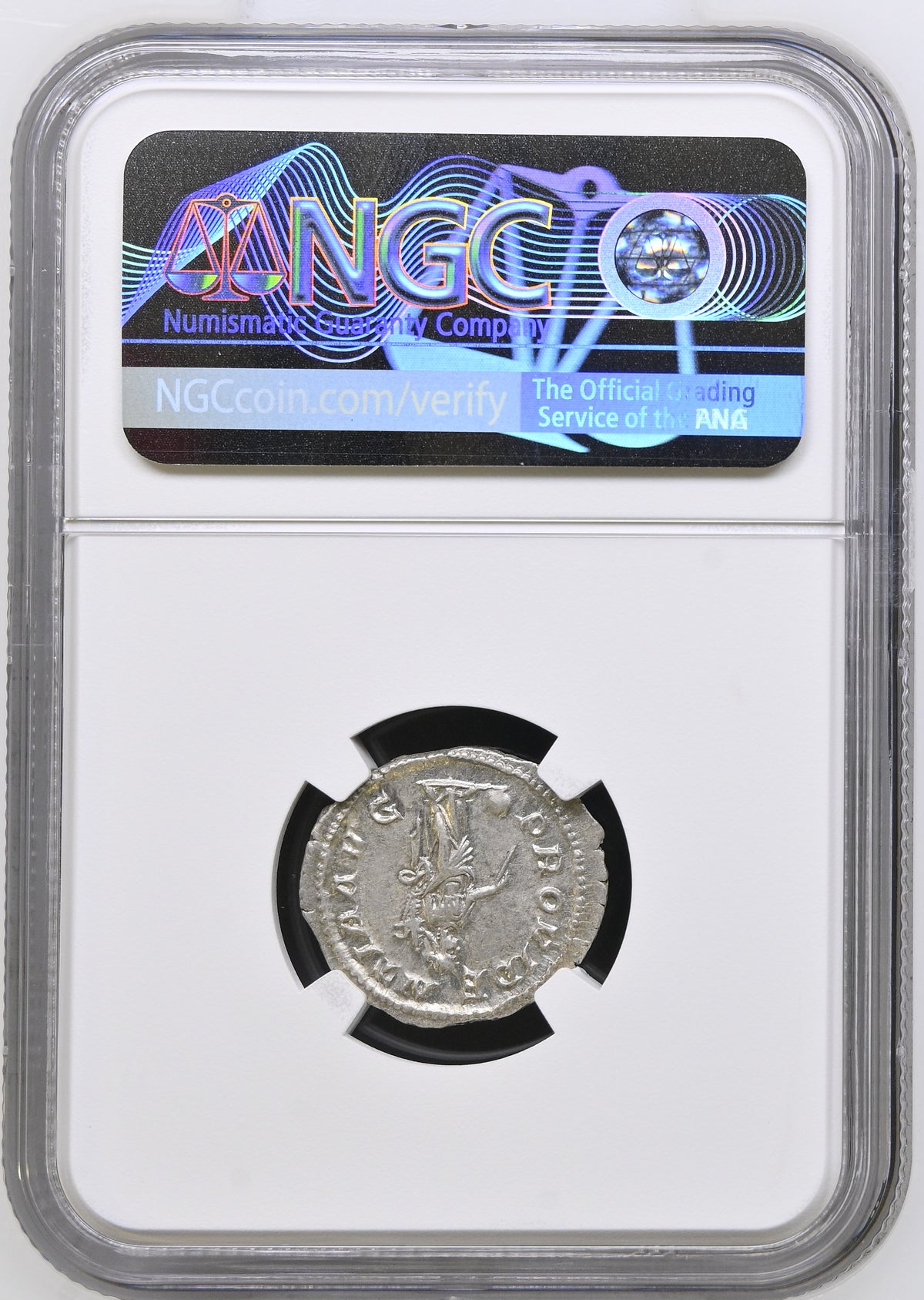 Roman Empire - Maximinus I - Silver Denarius - NGC AU - RIC:13