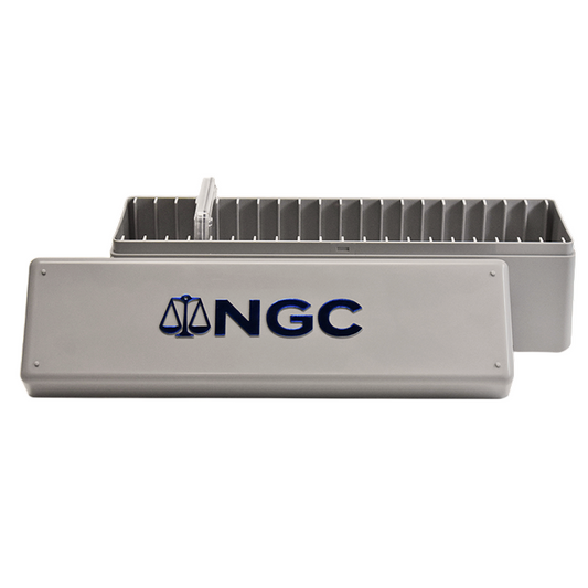 NGC Standard Coin Holder - Grey - Display Box - New Style - Made in USA