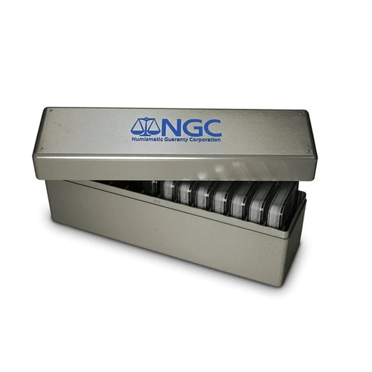 NGC Double Thick Coin Holder - Silver - Display Box