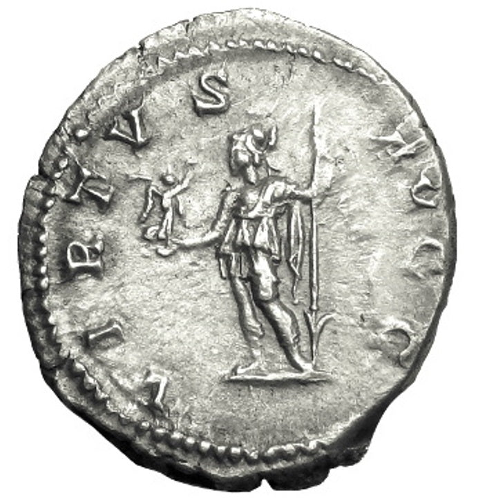 Roman Empire - Caracalla - Silver Denarius - NGC AU - RIC:149