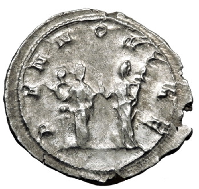Roman Empire - Trajan Decius - Silver Double-Denarius - NGC AU - RIC:21b