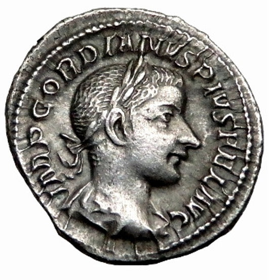 Roman Empire - Gordian III - Silver Denarius - NGC Ch XF - RIC:81