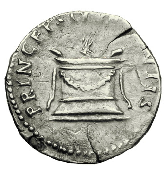 Roman Empire - Domitian - Silver Denarius - NGC XF - RIC:266