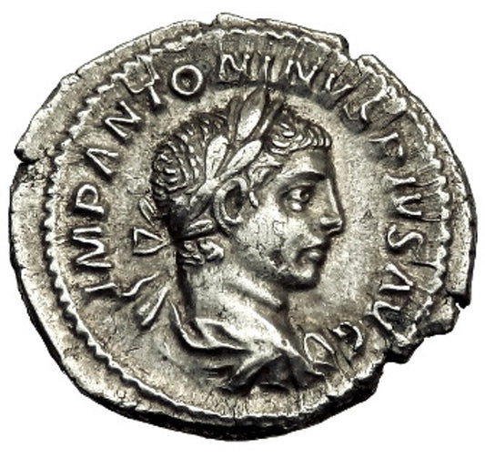 Roman Empire - Elagabalus - Silver Denarius - NGC AU - RIC:125