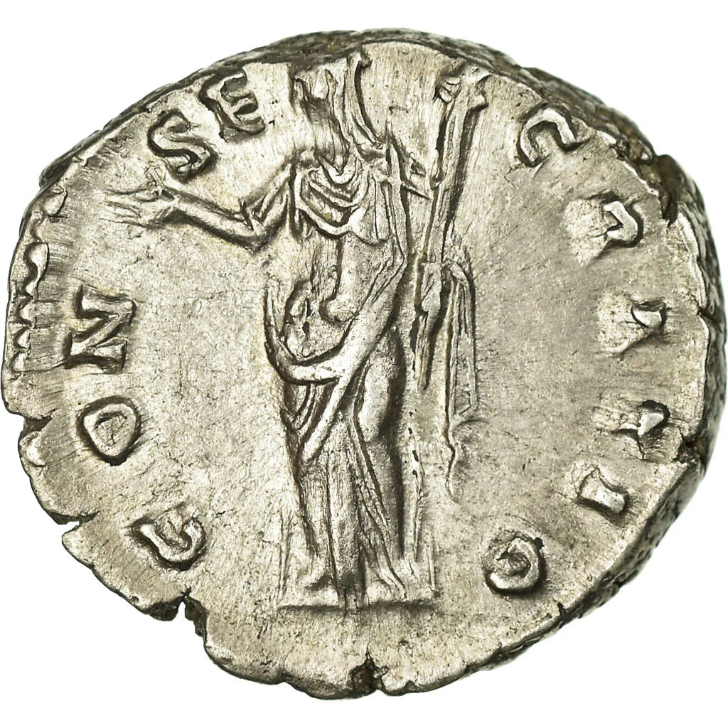 Roman Empire - Faustina I - Silver Denarius - NGC AU - RIC:382b