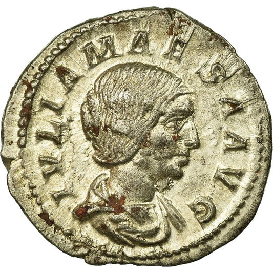 Roman Empire - Julia Maesa - Silver Denarius - NGC Ch AU - Cohen:36