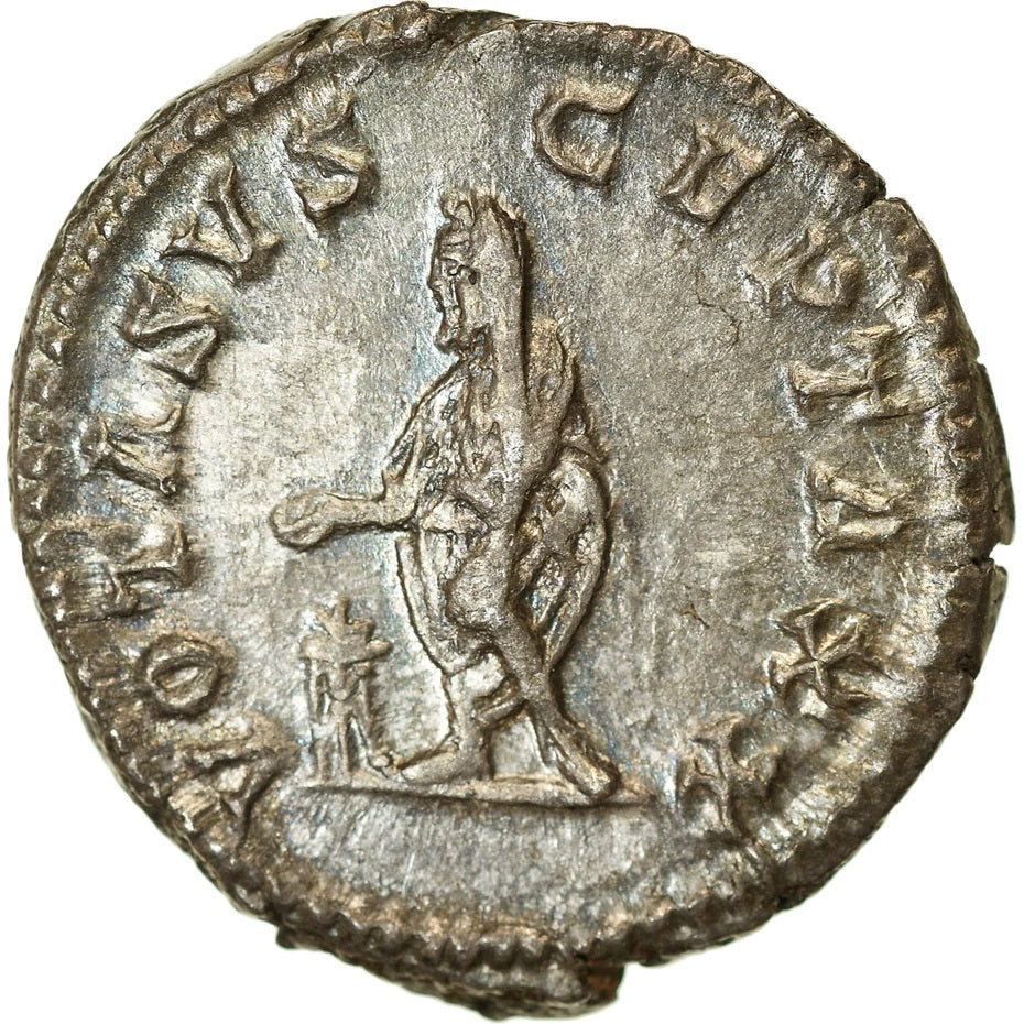Roman Empire - Septimius Severus - Silver Denarius - NGC Ch AU - RIC:308