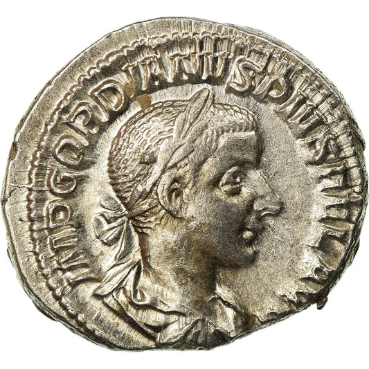 Roman Empire - Gordian III - Silver Denarius - NGC AU - Cohen:325